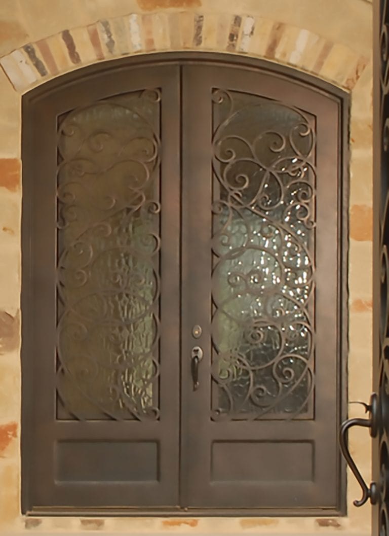 Classic Wrought Iron Door With Scrollwork Monarch Custom Doors