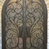 Wrought Iron Arched Double Door