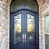 Hand Scrolled Wrought Iron Door