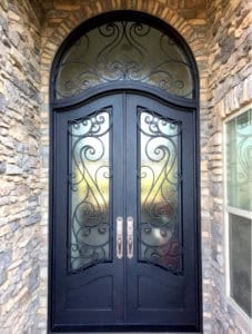 Hand Scrolled Wrought Iron Door | Wrought Iron Door | Monarch Custom Doors