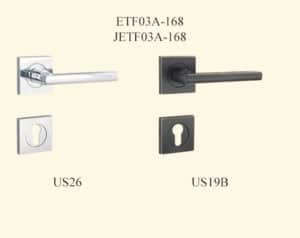 Contemporary style door knob handles