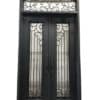 Elegant Wrought Iron Door with Transom