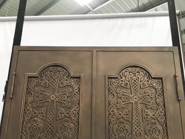 Grand Entry Double Church Doors close up top design